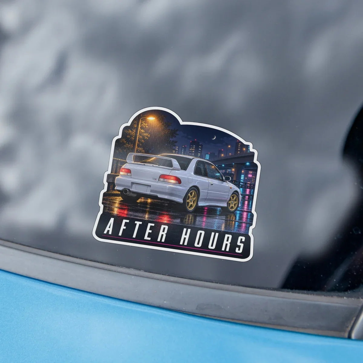 After Hours rainy-night Type R coupe decal