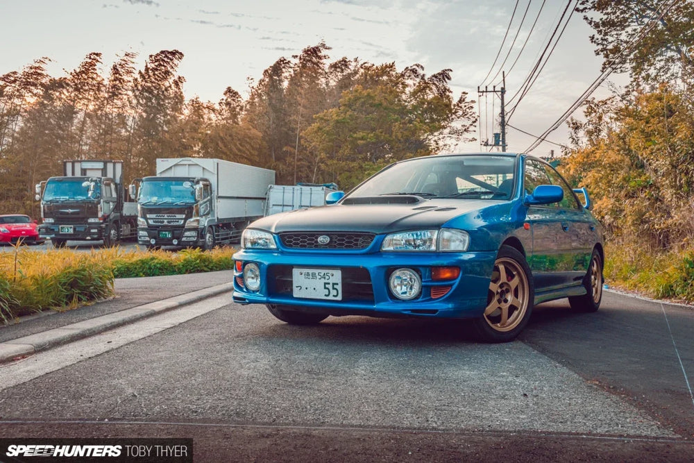 Toby's blue Type RA at the start of his project.